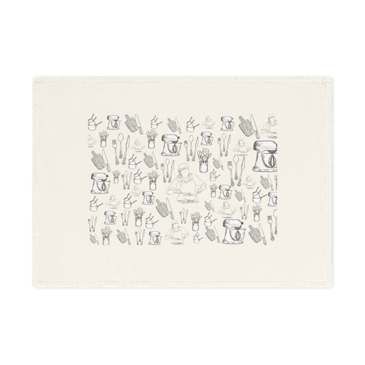 Heart of the Home - Hand-Drawn Kitchen Sketch Pattern for Home Cooks & Bakers